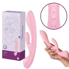 Silicone Massager Rabbit Vibrator G-Spot Clitoral Bunny Stimulator Sex Toy