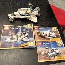 LEGO Creator 31066 Space Shuttle Explorer 100% Complete w/Manuals Minifig