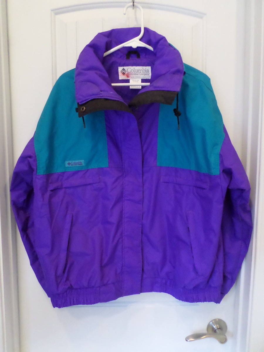 Columbia Vamoose Purple/Green Full Zip Outer Layer Jacket Women's