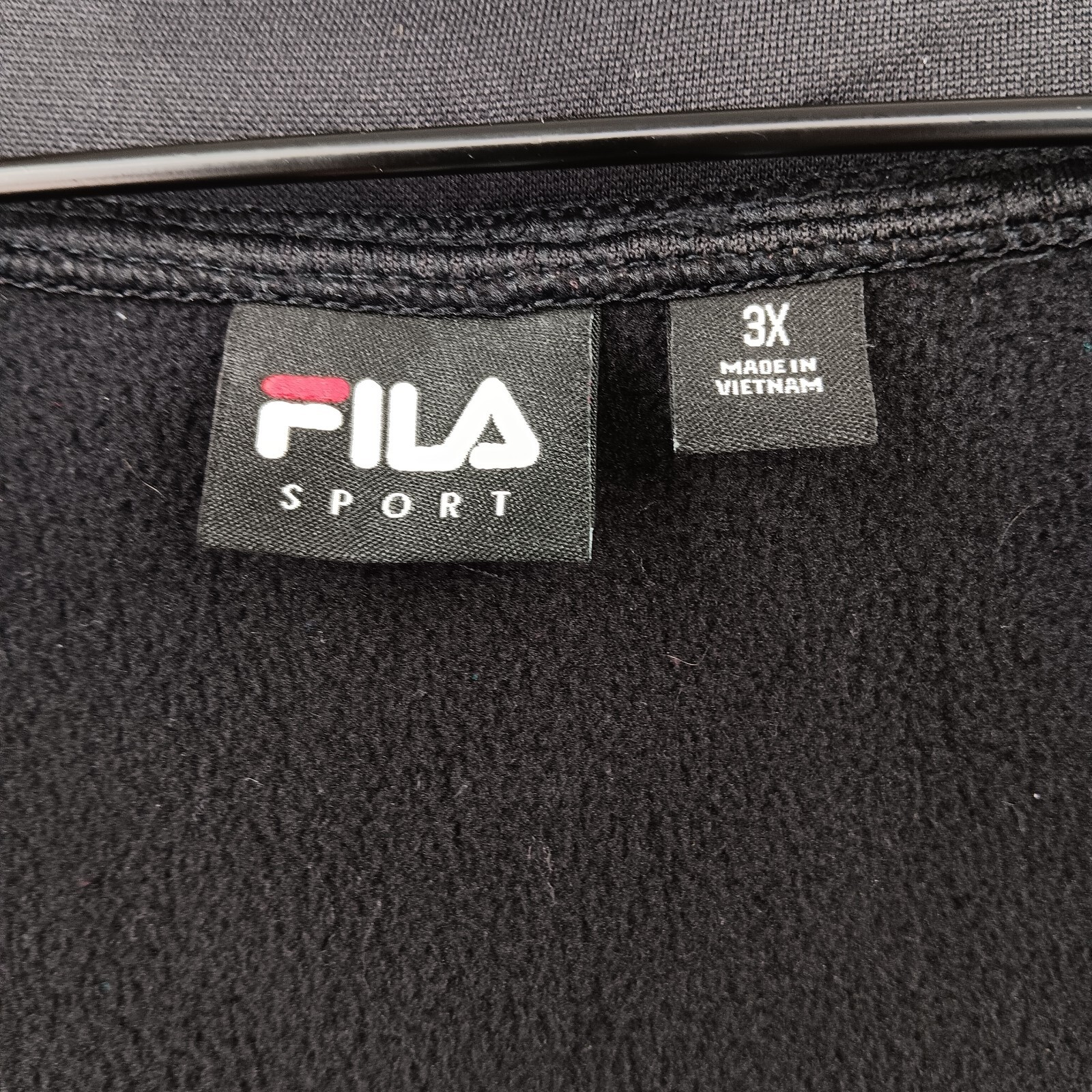 Fila Sport Jacket Donna 3X Nero Galaxy Felpa con Coulisse *Problema Cerniera Funzionante