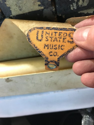 Vintage player piano music roll lot, vintage paper rolls, 5 piece lot antique - Picture 6 of 12