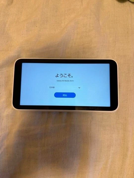 SAMSUNG Galaxy 5G Mobile Wifi SCR01 Sim Free The stand on the back is damaged