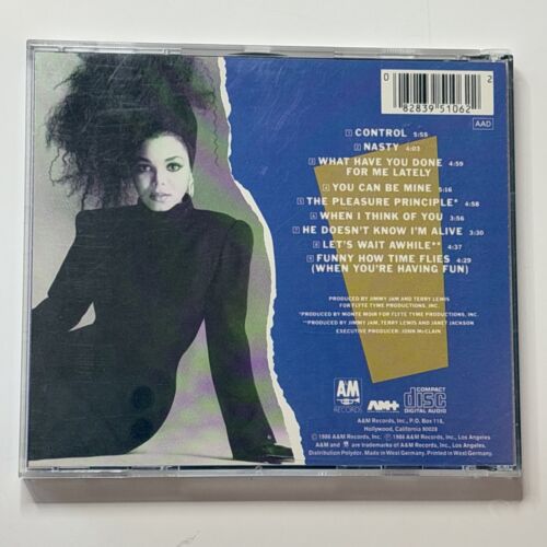 Janet Jackson Import - Control CD 1986 A&M Records West Germany price sticker - Picture 2 of 5