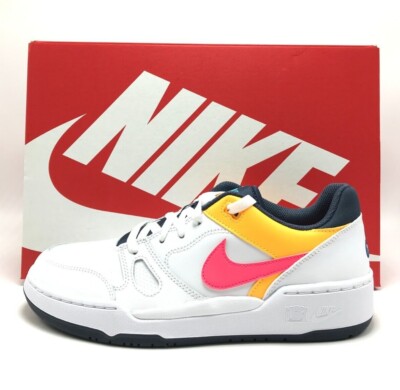 *NEW* MEN Nike Full Force Low Sneakers White / Racer Pink-Blue (HF4846 100)