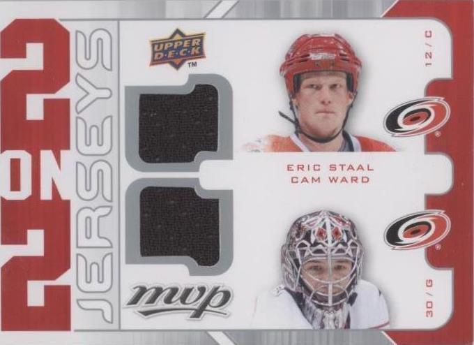 2008-09 Upper Deck MVP - Cam Ward Eric Staal Ilya Kovalchuk #J2-KSLW - 1 of 1