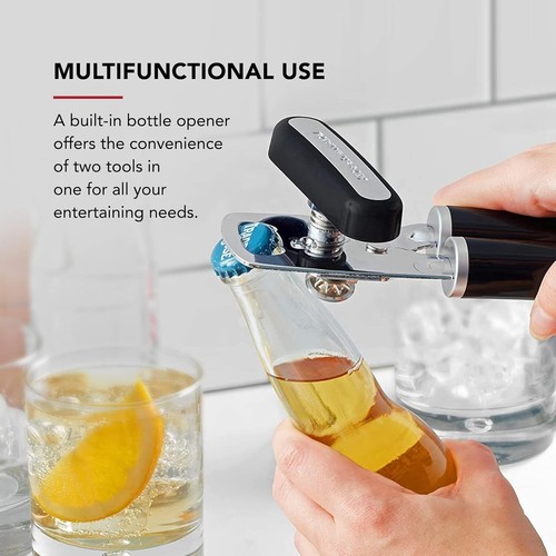 KitchenAid Classic Multifunction Can Opener and Bottle Opener Easy to Use, Razor - Picture 5 of 8