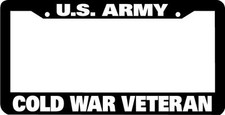 U.s. Army Cold War Veteran License Plate Frame