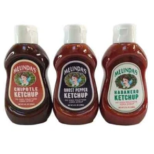 Melinda's Ketchup Ghost Pepper Habanero Chipotle Travel 4 oz 118ml Hot Flavored