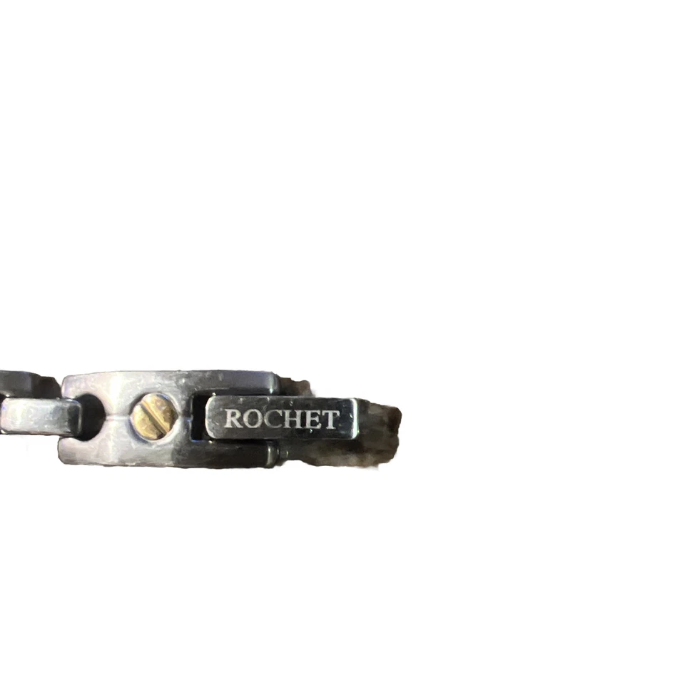 Pulsera para hombre Rochet Roma titanio diseño único eslabones Foto 3 de 4