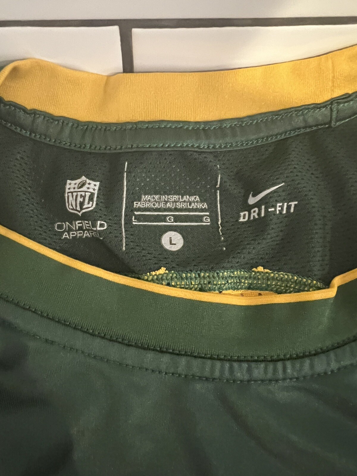 Nike DriFit OnField Apparel Green Bay Packers NFL Shirt Green Men's Large Rare eBay
