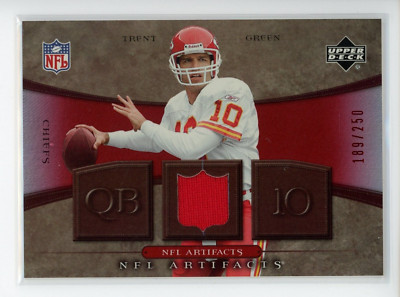 2007 Artifacts NFL Artifacts Red #NFLGR Trent Green Chiefs /250 READ
