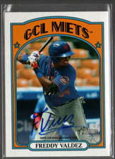 2021 Topps Heritage Minors Real One Autographs #ROAFV Freddy Valdez Auto