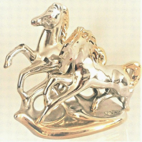 Antique Italian Capodimonte Two Horses Figurine - Picture 4 of 12