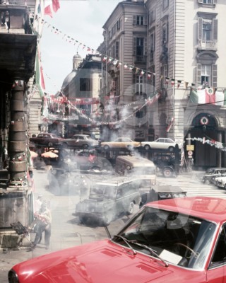 The Italian Job (1969) Auto Szenerie 10x8 Fotopapier