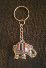 Thai Silver Plated Elephant Key Chain