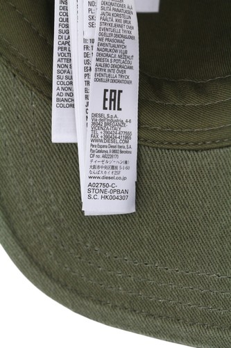 DIESEL C-Stone Men Cap 1 Baseball D-Rill Usion Embroidered Green Cotton RRP€70 - Picture 11 of 14