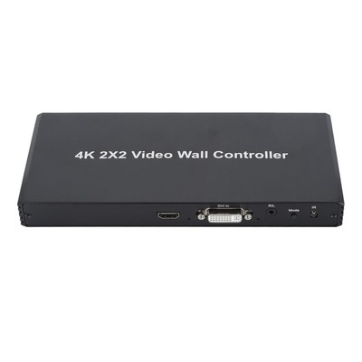 EU Plug 2x2 Video Wall Controller 4K 30Hz VGA Input HD Multimedia Interface Fit