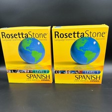 Rosetta Stone Version 2 Spanish Latin America Level 1  2 CD ROM PC Box Set