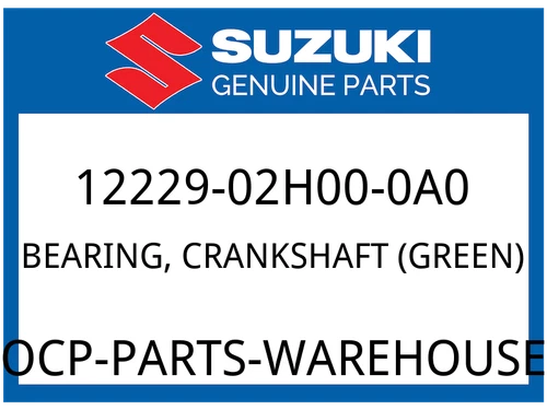 BEARING, CRANKSHAFT (GREEN)