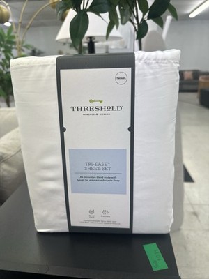 Threshold Tri-Ease Sheet Set Twin XL 500 TC White