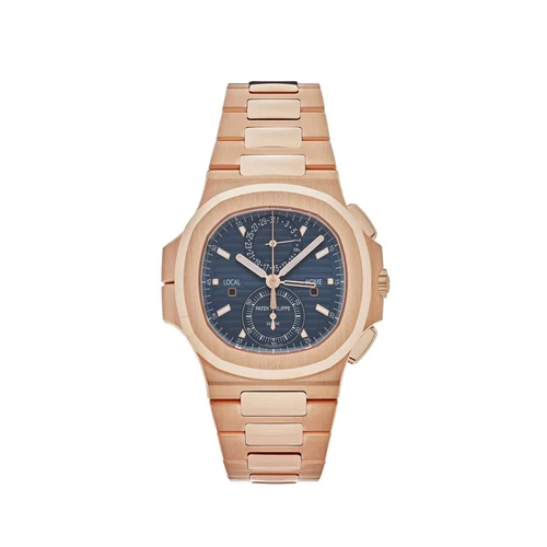 Patek Philippe Nautilus 5990/1R-001 Travel Time Flyback Chronograph Rose Gold