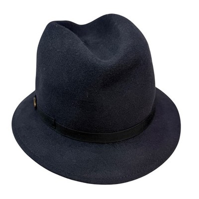 Vintage Panizza Kanguroo Navy Felt Hat Italy Waterproof  display picture 3