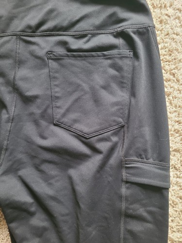 Duluth NoGa Capri Pants Women’s Size XL Stretch Classic Black Straight Cropped - Imagen 15 de 18