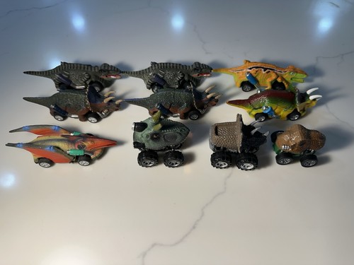 Lot of 10 Pull Back Dinosaur Vehicles - Picture 9 of 9