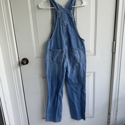 Slouchy Straight Medium-Wash Jean Overalls for Girls Size L Medium Wash - Picture 2 of 7