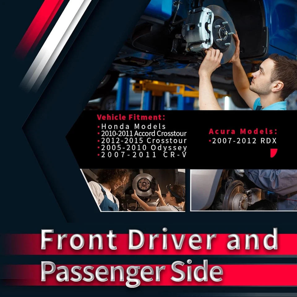 2x pinça de freio dianteira com suporte para Acura RDX 2007-2012 Honda CR-V Odyssey - Imagem 2 de 4