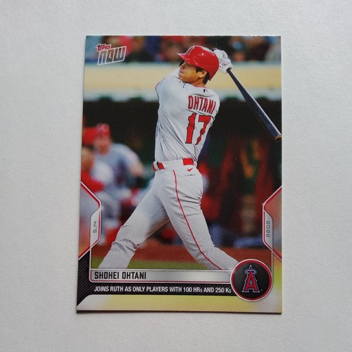 2022 MLB Topps Now Shohei Ohtani JOINS RUTH 100 HRs AND 250 Ks Angels #176 SP 🔥