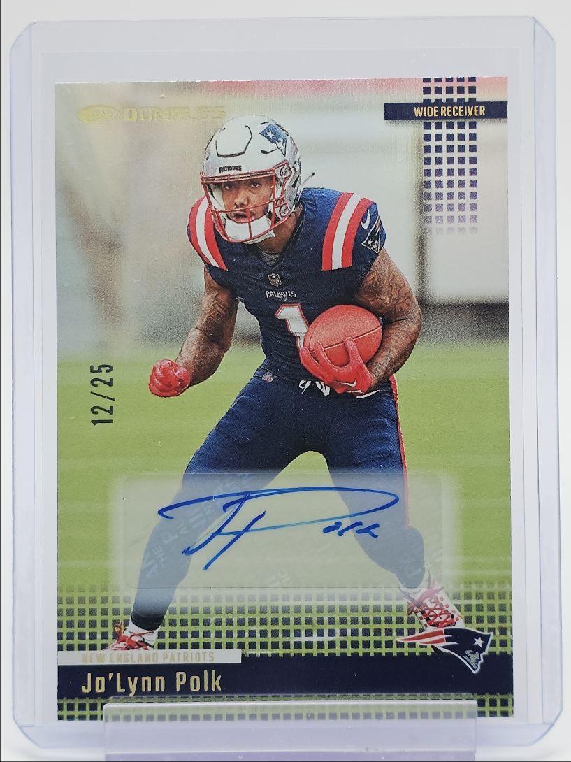 JA'LYNN POLK 2024 DONRUSS RETRO 2004 AUTOGRAPH PATRIOTS AUTO /25 Q3286