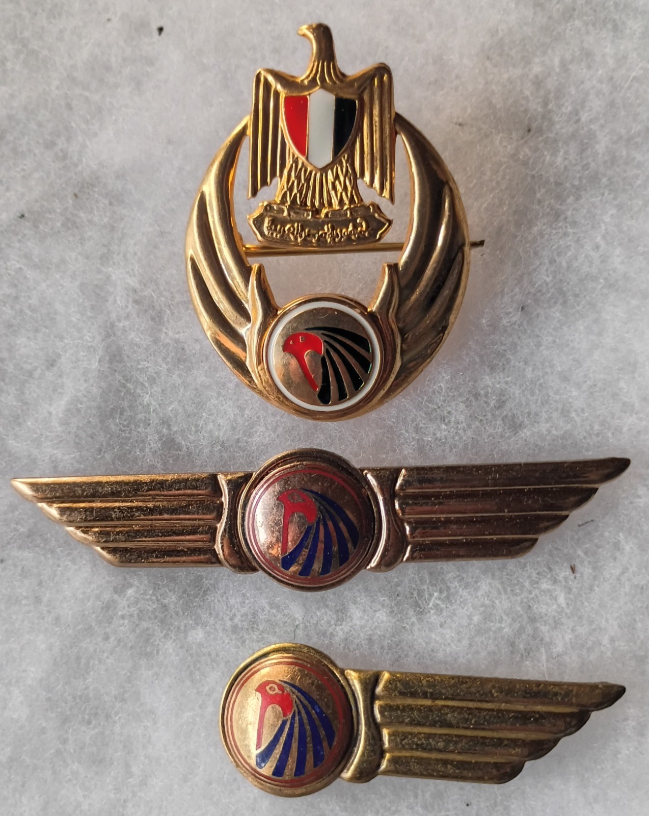 Egypt Air Airlines Pilot Wings & Cap Badge | eBay