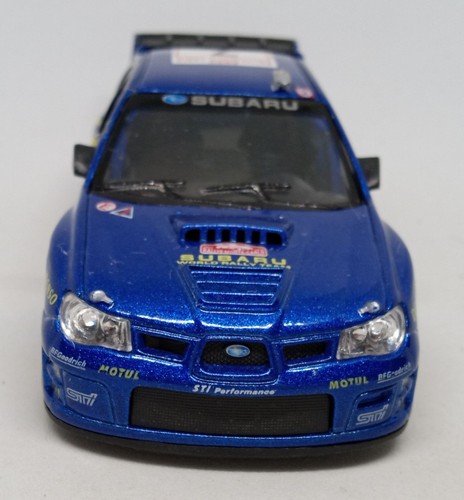 Kinsmart Blu Scuro 2007 Subaru Impreza WRC Frizione Sciolto Diecast 1:36 Funzionante - Foto 3 di 6
