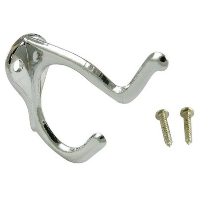 PPG 66427 for PlumbMaster Die Cast Zinc Two Prong Hook, Chrome Plated