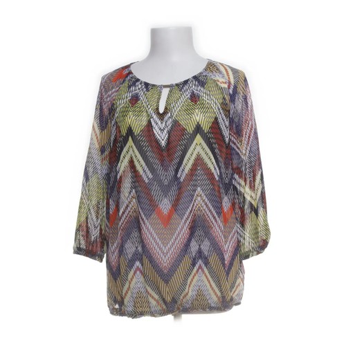 ESPRIT, Top, Größe: XL, Lila/Mehrfarbig, Polyamid, Chevron, Mesh, Damen #heG