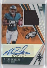 2019 Panini Phoenix RPS Rookie Jersey Orange /99 Miles Sanders #RJA-MS Auto 13p2