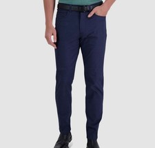 Kenneth Cole Reaction Men Blue Slim-Fit 5-Focket Techni-Cole Pants Size 31W 30L