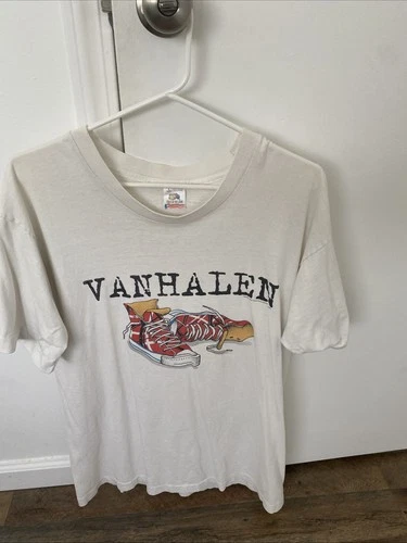 Van Halen Right Here Right Now Concert Tour T S 1990s vintage concert t-shirt, vintage, size L, single stitch, B+ condition