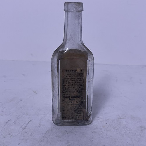 Antique Triangle Jamaica Ginger 1 1/2 Oz Tincture Apothecary Glass Bottle - Picture 8 of 15