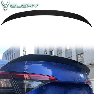 Fits 22-26 Honda Civic 11th Rear Trunk Spoiler Wing HPD Style Gloss Black Trim