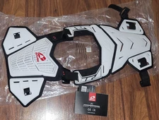 EVS F1 ADULT CHEST PROTECTOR S/M, ROOST GUARD, DEFLECTOR WHITE & BLACK