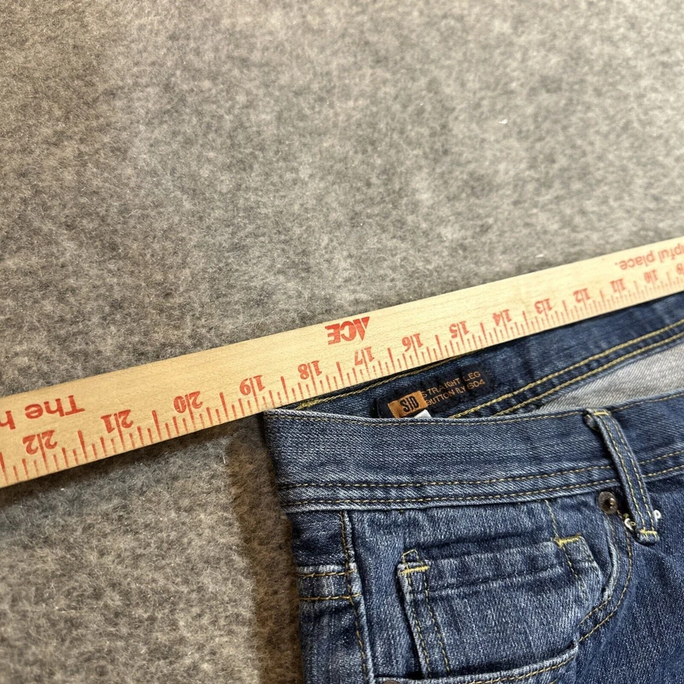 Citizens Of Humanity Sid Straight Leg Button Fly 604 Jeans Mens 40x34 Blue Denim - Image 3 of 4