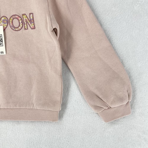 Bonton Sweater Girl’s Size 4 Sweat Smack Crew Neck Floral Embroidered NEW $99 - Picture 4 of 13