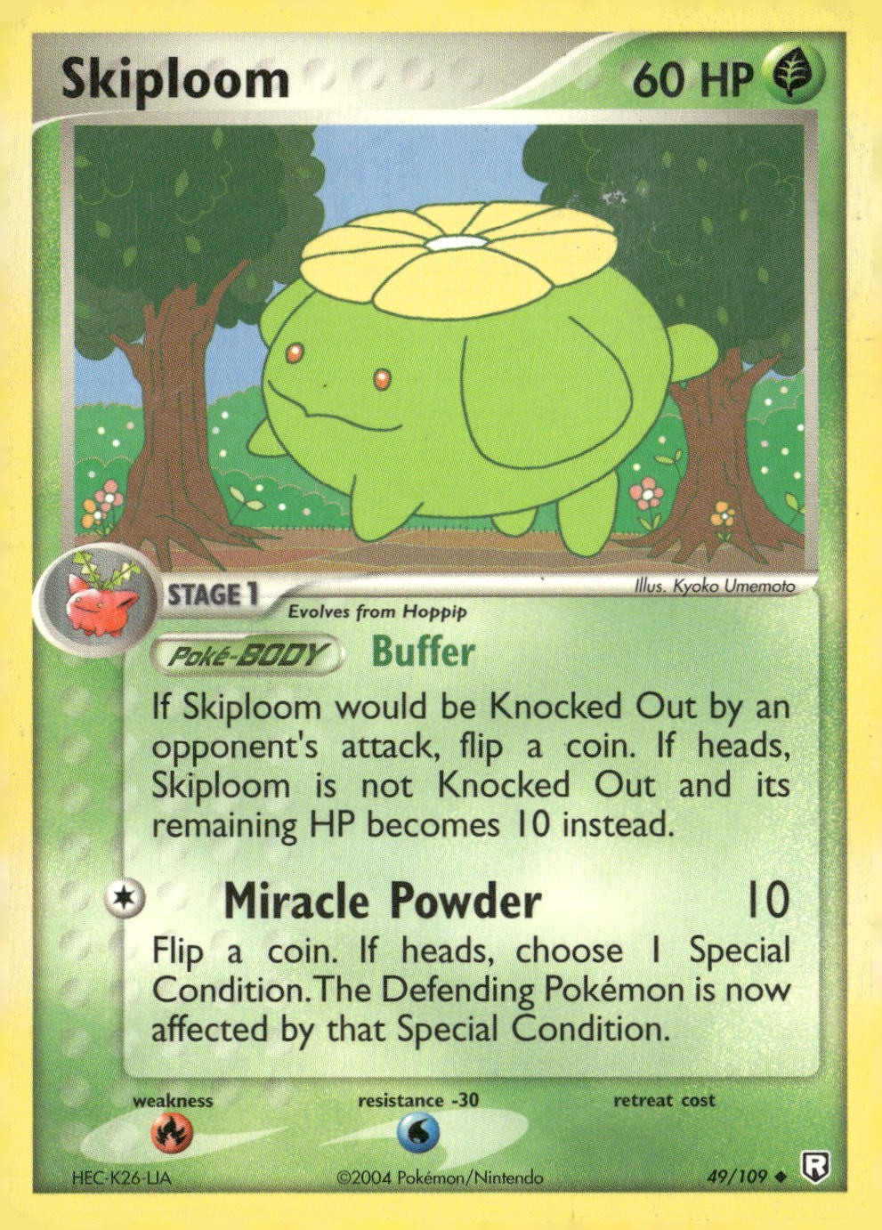 2004 Skiploom Uncommon Team Rocket Returns 49/109 MP