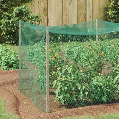 Vogelschutznetz Grün HDPE Outdoor-Netz Gartenbarriere Schild Gartennetz vidaXL