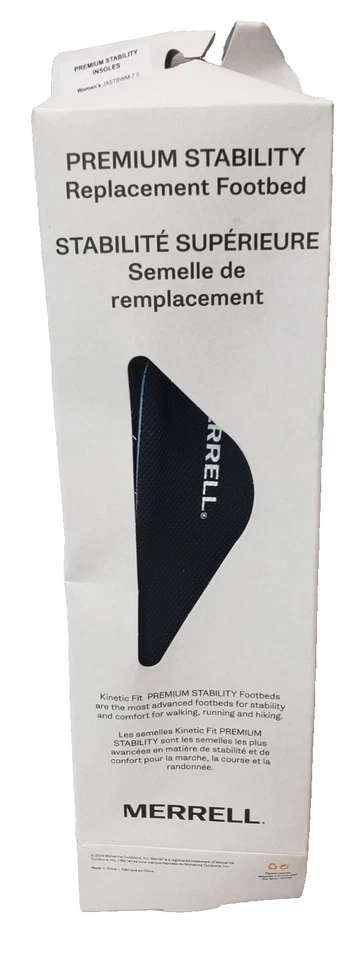 Plantillas ortopédicas MERRELL Premium Comfort para mujer con espuma viscoelástica de rebote, talla 7 Foto 4 de 4