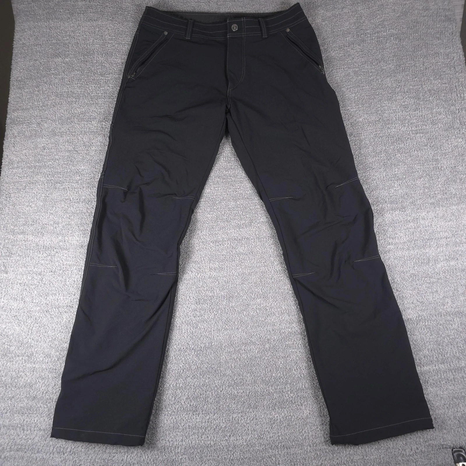 Kuhl Pants Mens 36x34 Black Destroyr Softshell Snow Ski Stretch Water Resistant