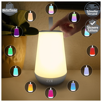 Akku Outdoor Lampe Tragbar 2400Mah RGB LED Dimmbare Tischleuchte IP55 Camping