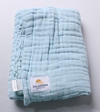 Tiny Outfitters Clothing Co Unisex Baby's Muslin Swaddle BL1 Light Blue One Size